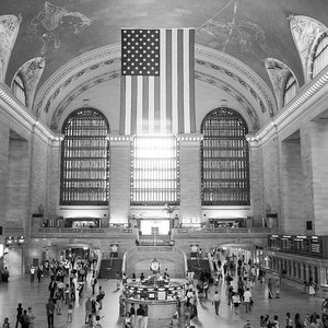 Grand Central Station, New York Black and White Photography, Train Station, Office/Study Wall Art, Travel Decor