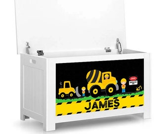 Personalised Toy Box - Construction Night