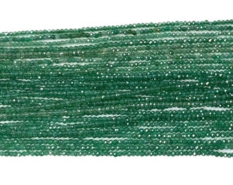 Green Mystic Onyx Treated Gemstone Faceted Rondelle Beads 2MM 13 inches strands- Jewelry Making Supplies