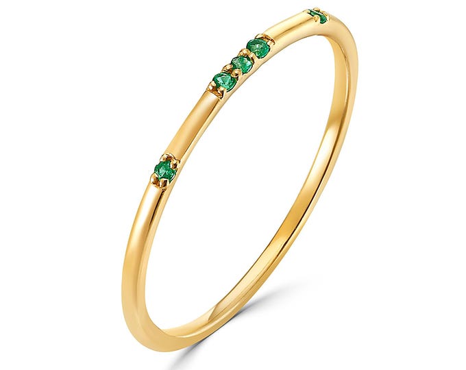 Emerald 5-Stone Ring