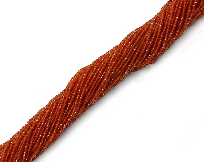 AAA+ Natural Carnelian Faceted Rondelle Beads 2mm Carnelian Beads Carnelian Rondelle Beads Carnelian Faceted Beads Jewelry Making Beads