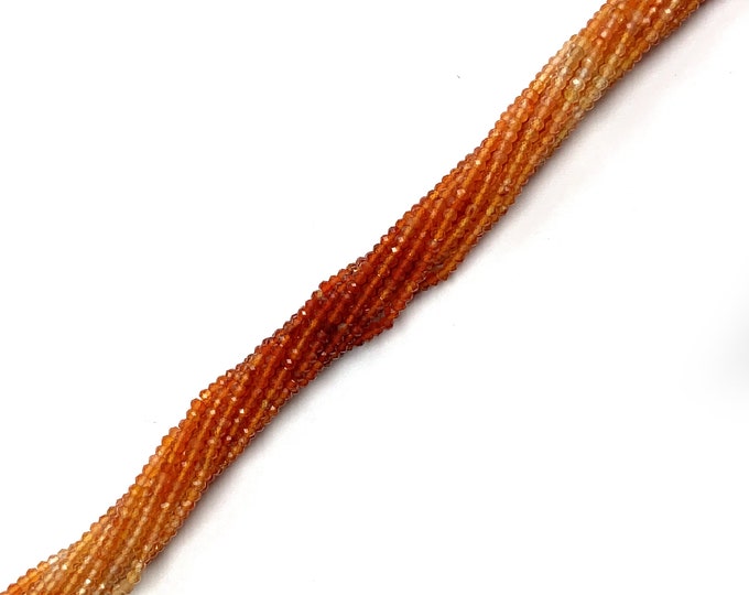 AAA+ Quality Natural Carnelian Faceted Rondelle Beads Carnelian Shaded Beads Carnelian Shaded Rondelle Beads 2mm Carnelian Beads Strand