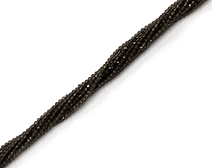 Natural Smoky Quartz Faceted Beads Smoky Quartz Rondelle Beads Faceted Smoky Quartz Wholesale Smoky Quartz Beads For Jewelry Making