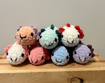 Crochet Axolotl Plushie (Mini Axolotl Plush)