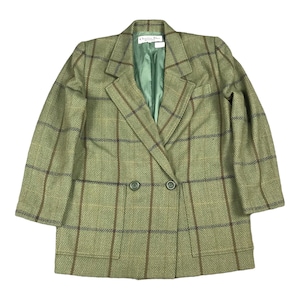 Vintage Christian Dior Wool Flannel design Double Breasted Woman Blazer coat jacket