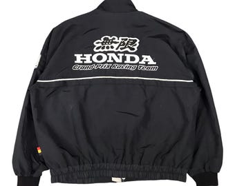 Vintage Rare Honda mugen embroidery logo Racing Bomber Japan jacket