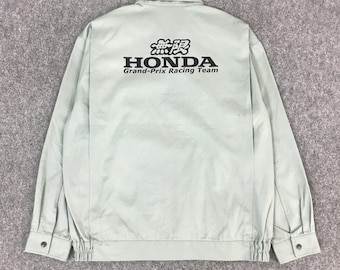 激レア ヴィンテージ ホンダ レーシングジャケット 袖ロゴ レトロ 未使用 ヴィンテージ レア ホンダ 無限 刺繍 ロゴ レーシング ボンバー