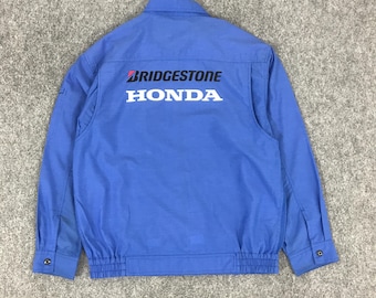 Vintage Honda HRC Racing Japan Racing Purple Jacket Honda Racing