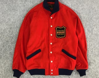 Vintage Mcgregor Button Bomber Jacket - Etsy