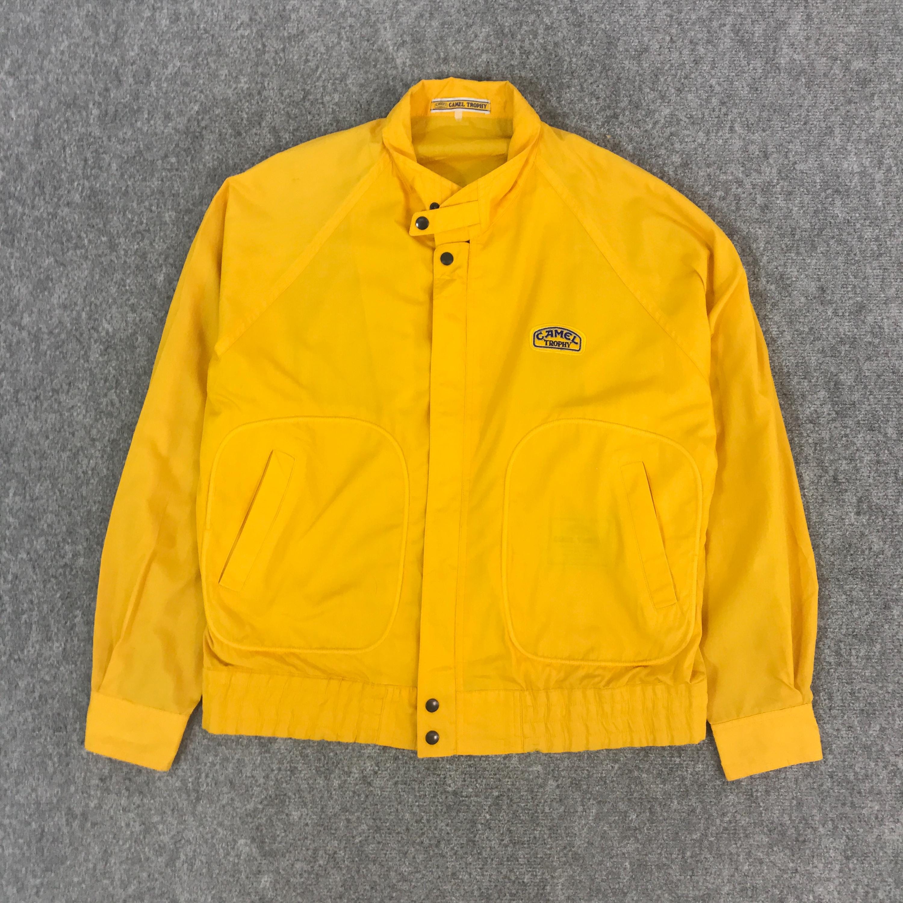 ジャケット・アウター 80s CAMEL TROPHY A-2 real leatherblouson Vintage 90s Camel Trophy Windbreaker Raincoat Jacket off
