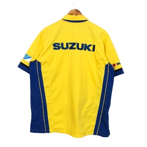 当時物　Team SUZUKI ワークシャツ Lサイズ ネイビー イエロー il_300x300.4720857187_q2t1.jpg
