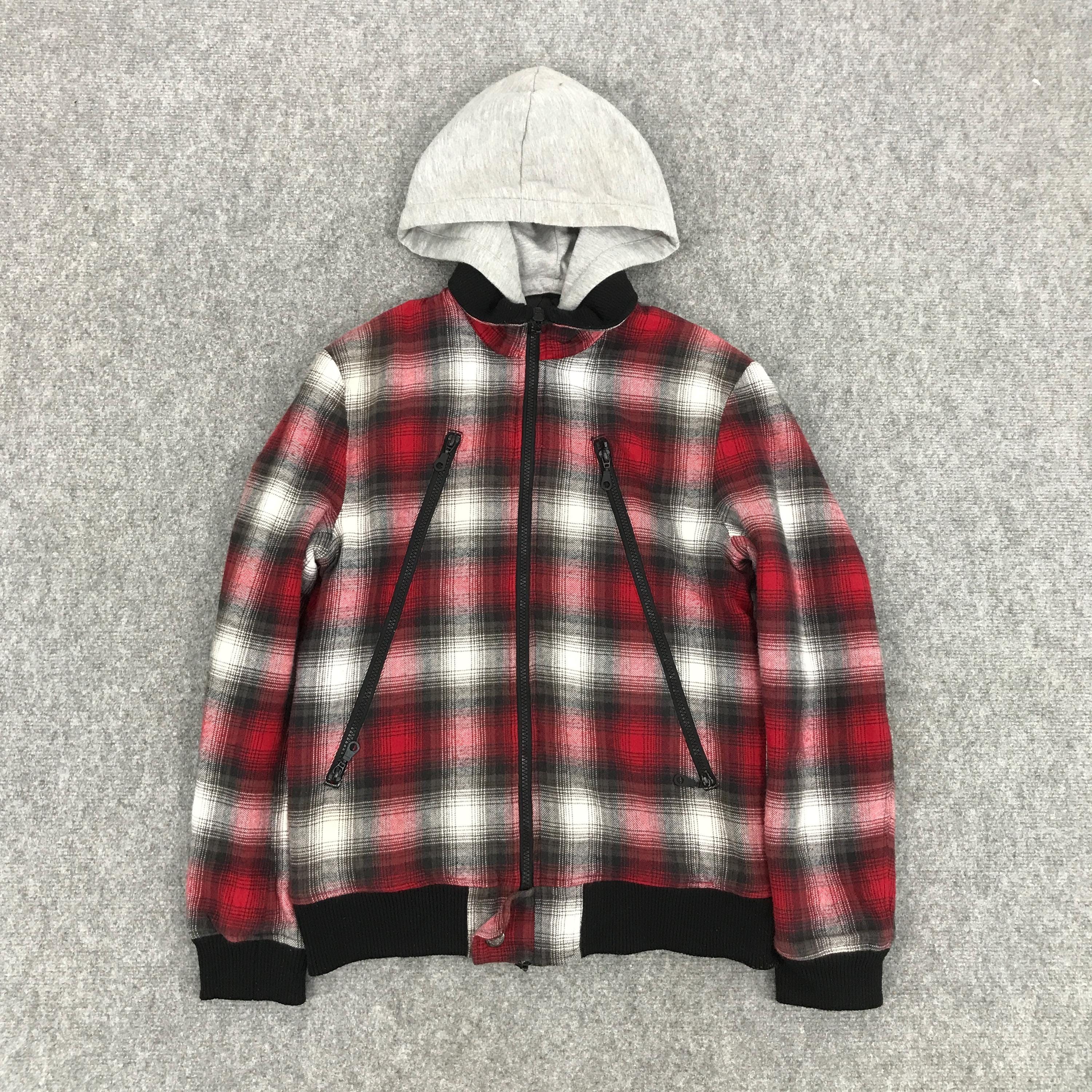 Y2k in the Attic Japan Flannal Design Zipper Punk Jacket - Etsy UK