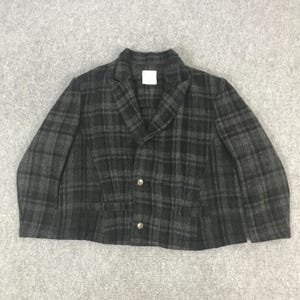 Vintage Y’s Japan Yohji Yamamoto Tartan design Oversize Wool Jacket
