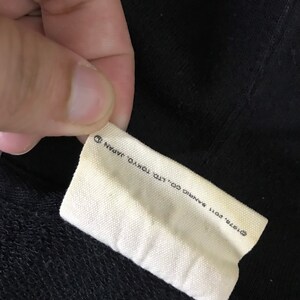 May include: White tag sewn into a black garment with the text "&copy;1978, BANRIC CO.,LTD. TOKYO, JAPAN"