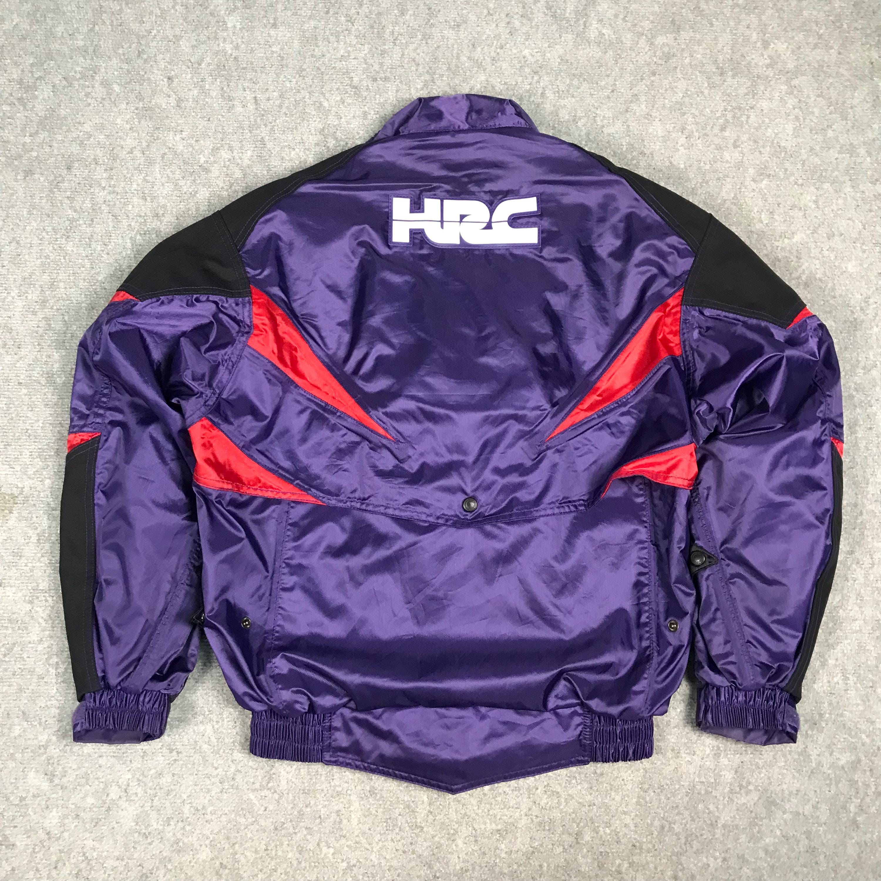 Vintage Honda HRC Racing Japan Racing Purple Jacket Honda
