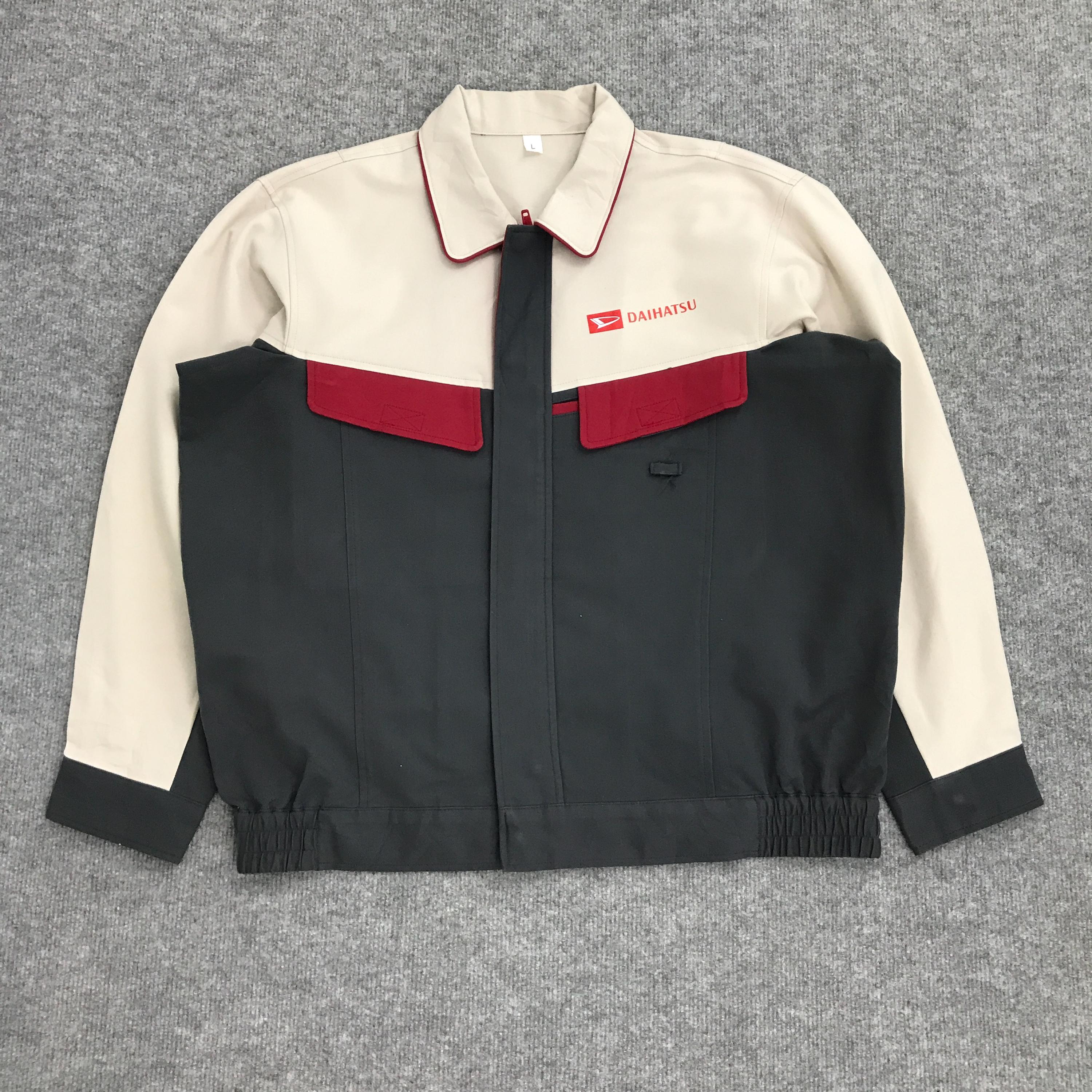Japanese Fashion Mens Overall Jacket Zipper Work Coat Retro