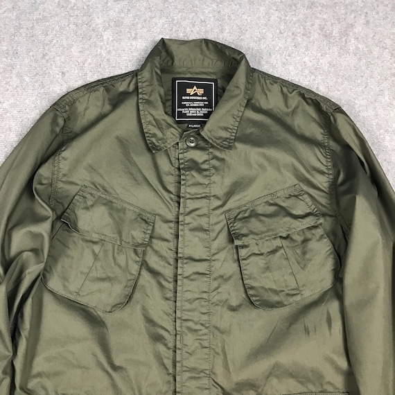 Vintage Alpha Industries Design M65 Button Military Jacket