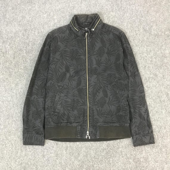 Vintage Beams Heart Japanese Black Faded Jacket Flower Design