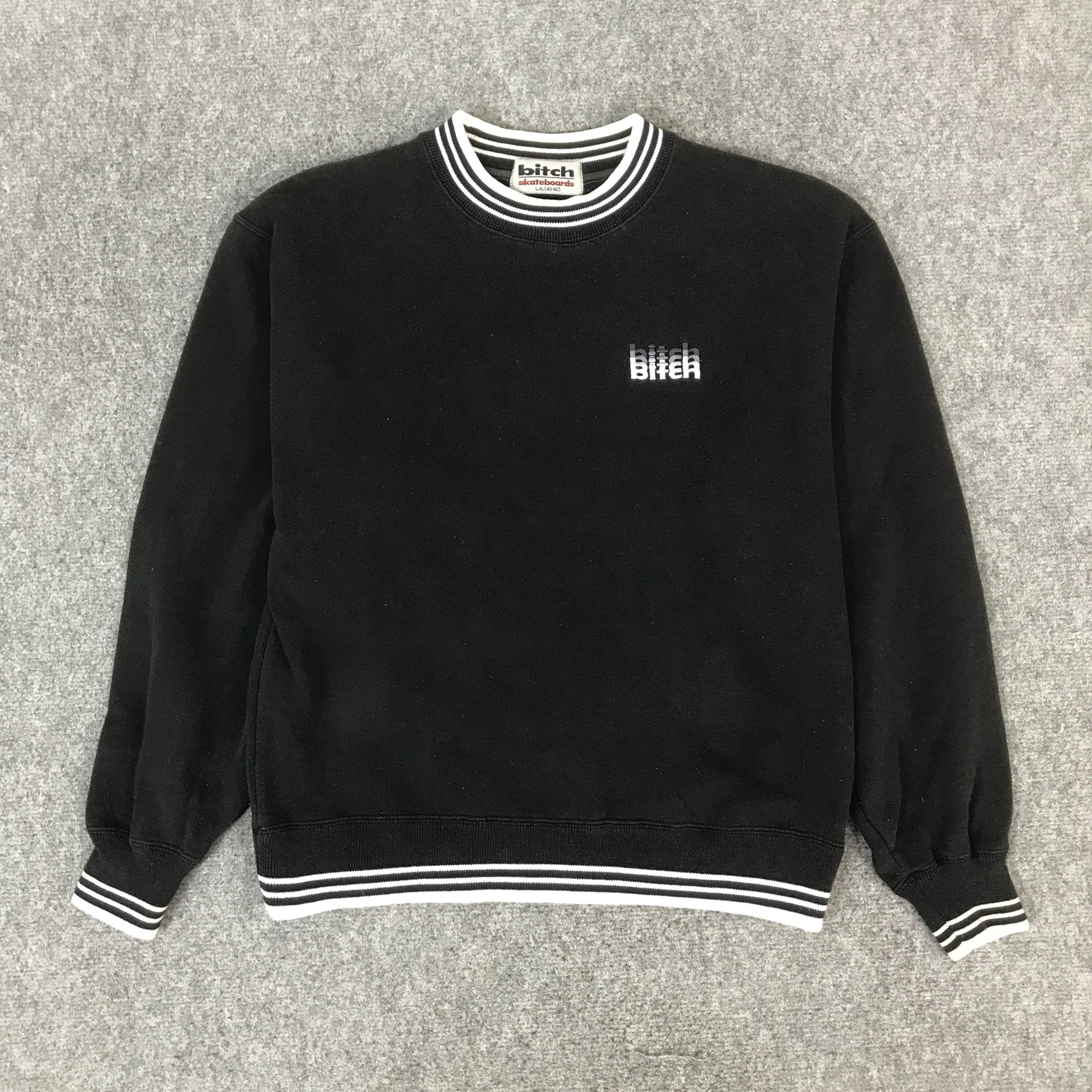 Vintage Bitch Skateboards Black Faded Style Sweatshirt - Etsy