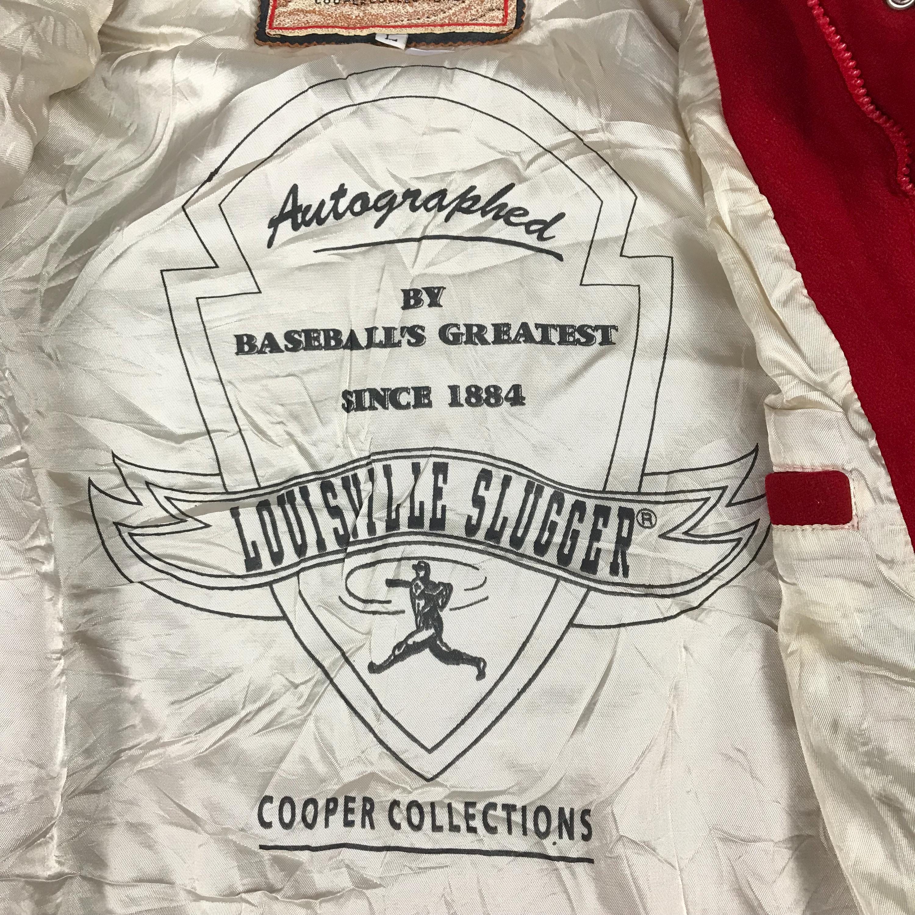 Vintage Louisville Slugger Baseball Varsity Sleeve Leather Jacket
