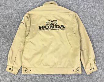 ヴィンテージ レア ホンダ 無限 刺繍 ロゴ レーシング ボンバー