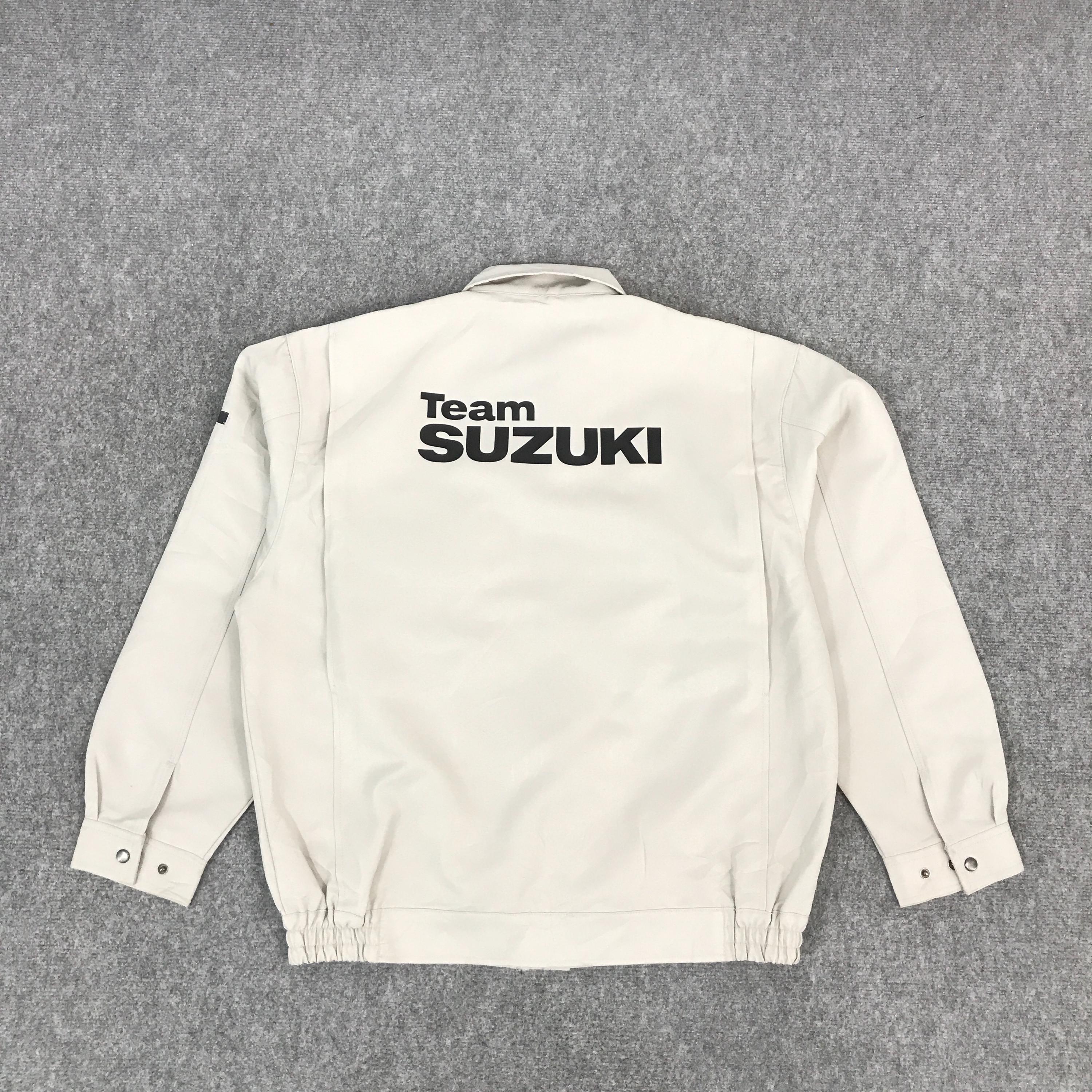 希少 TEAM SUZUKI 刺繍 ナイロン ジャケット ウエア 企業ロゴ 2026年