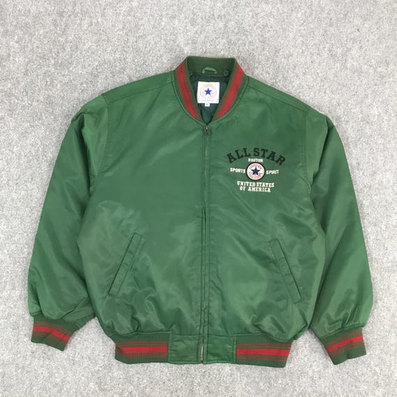Converse, Vintage converse all star Green Bomber jacket