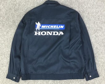 Vintage Honda HRC Racing Japan Racing Purple Jacket Honda Racing
