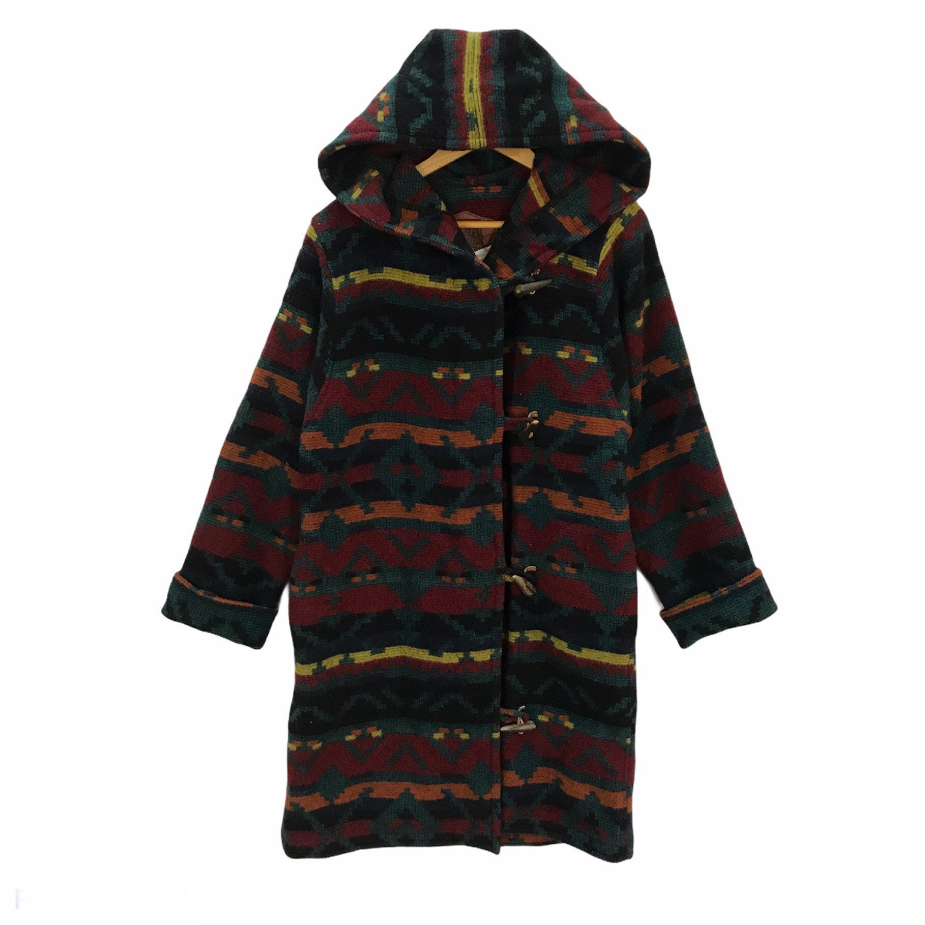 ジャケット・アウター WOOLRICH Native Pattern Wool Long Coat The Woolrich Woman Long Coat Wool Design Navajo - Etsy