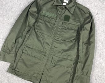 Vintage Ugecoma 196/86 Military Jacket Fullzip Jacket Tactical