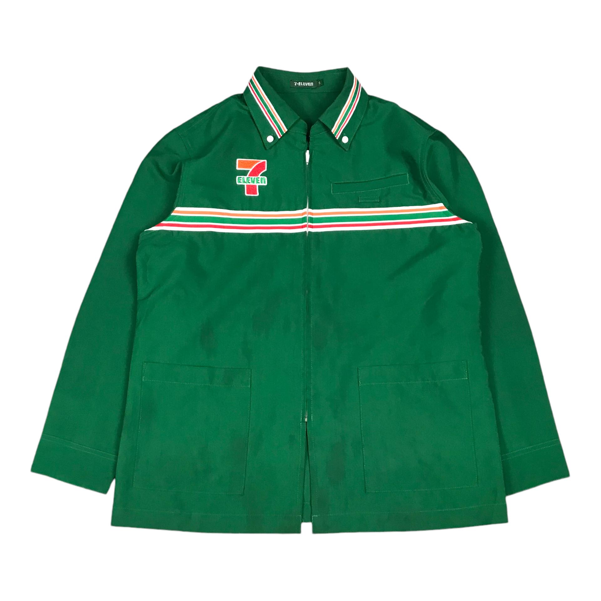 ジャケット・アウター deadstock Japanese vintage work jac Vintage Workwear Japanese 7 Eleven Uniform Zip Jacket - Etsy