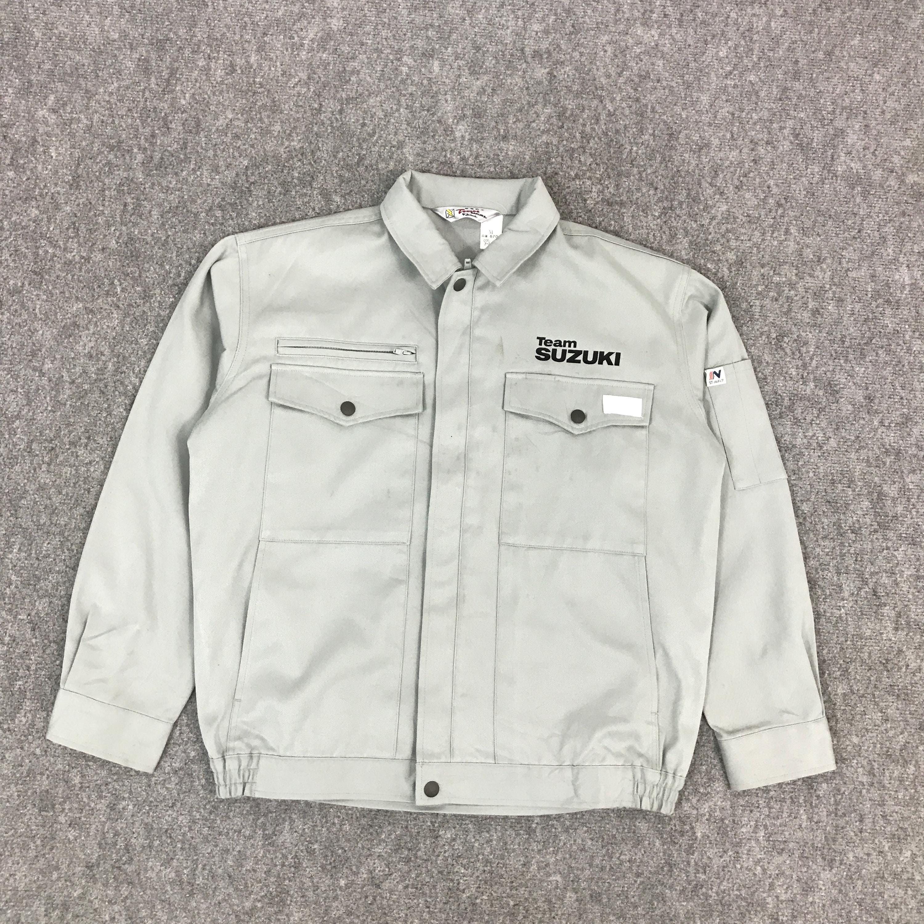 TEAM SUZUKIワークブルゾン Vtg Team Suzuki Work Uniform Japan Custom Jacket - Etsy