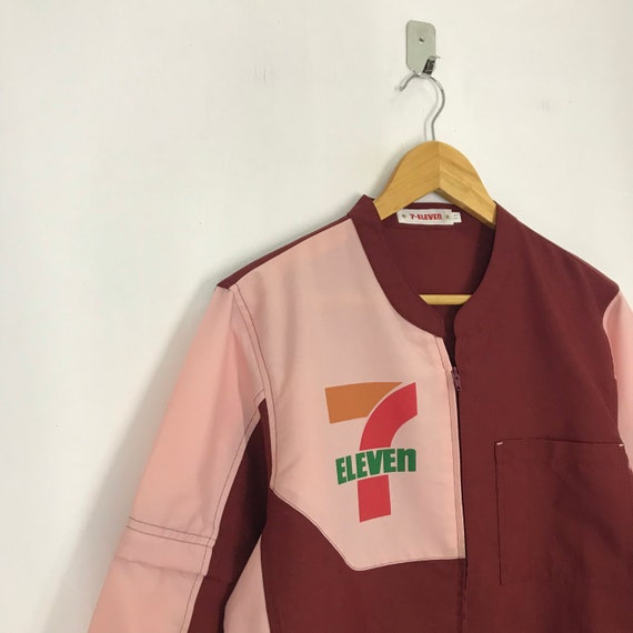 Vintage workwear Japanese 7 Eleven uniform zip ja… - image 6