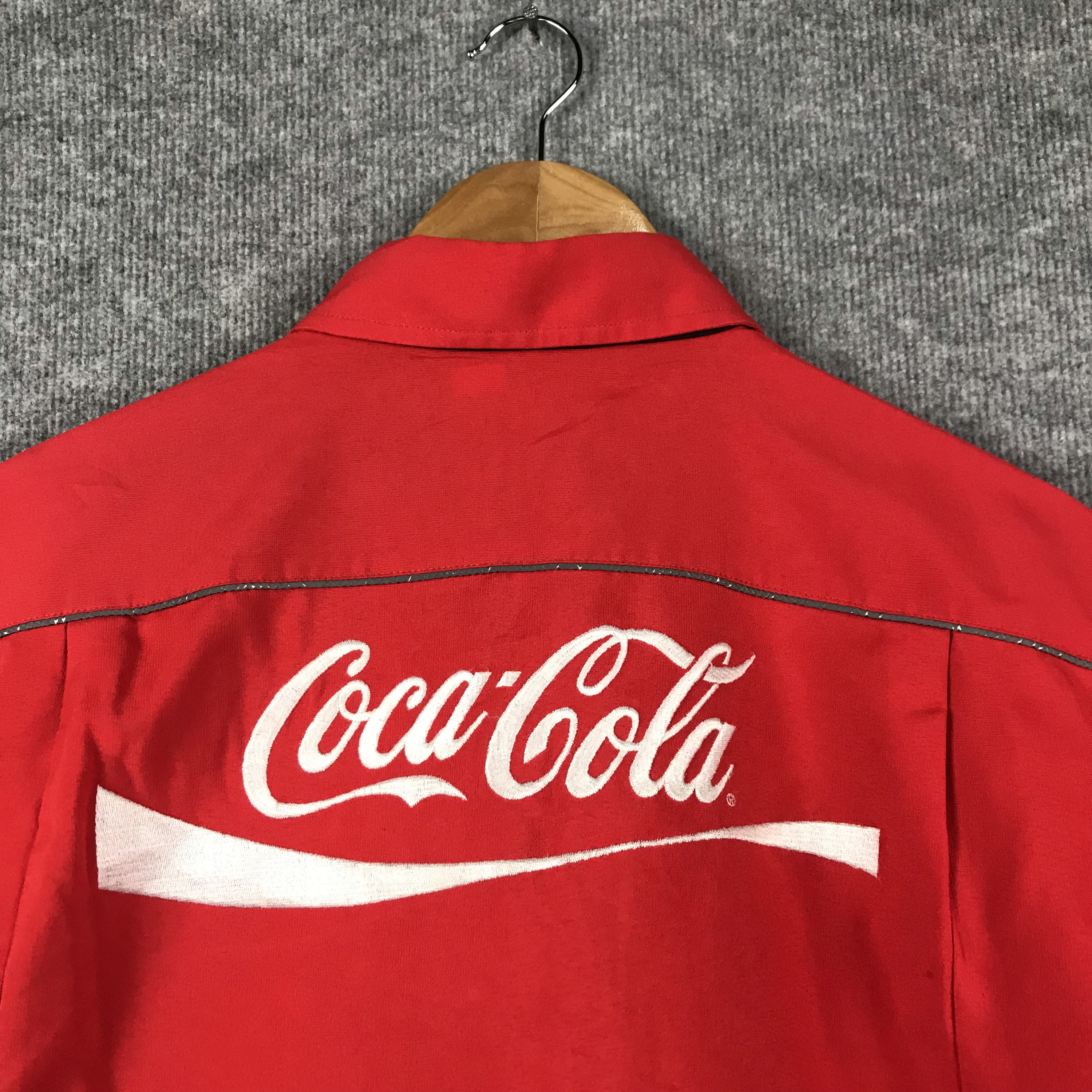 Vintage Coca Cola Uniform Japaners Work Button up Shirt