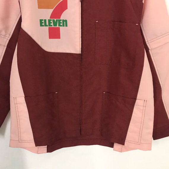 Vintage workwear Japanese 7 Eleven uniform zip ja… - image 4