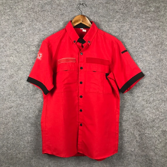 Vintage Coca Cola Uniform Japaners Work Button up Shirt