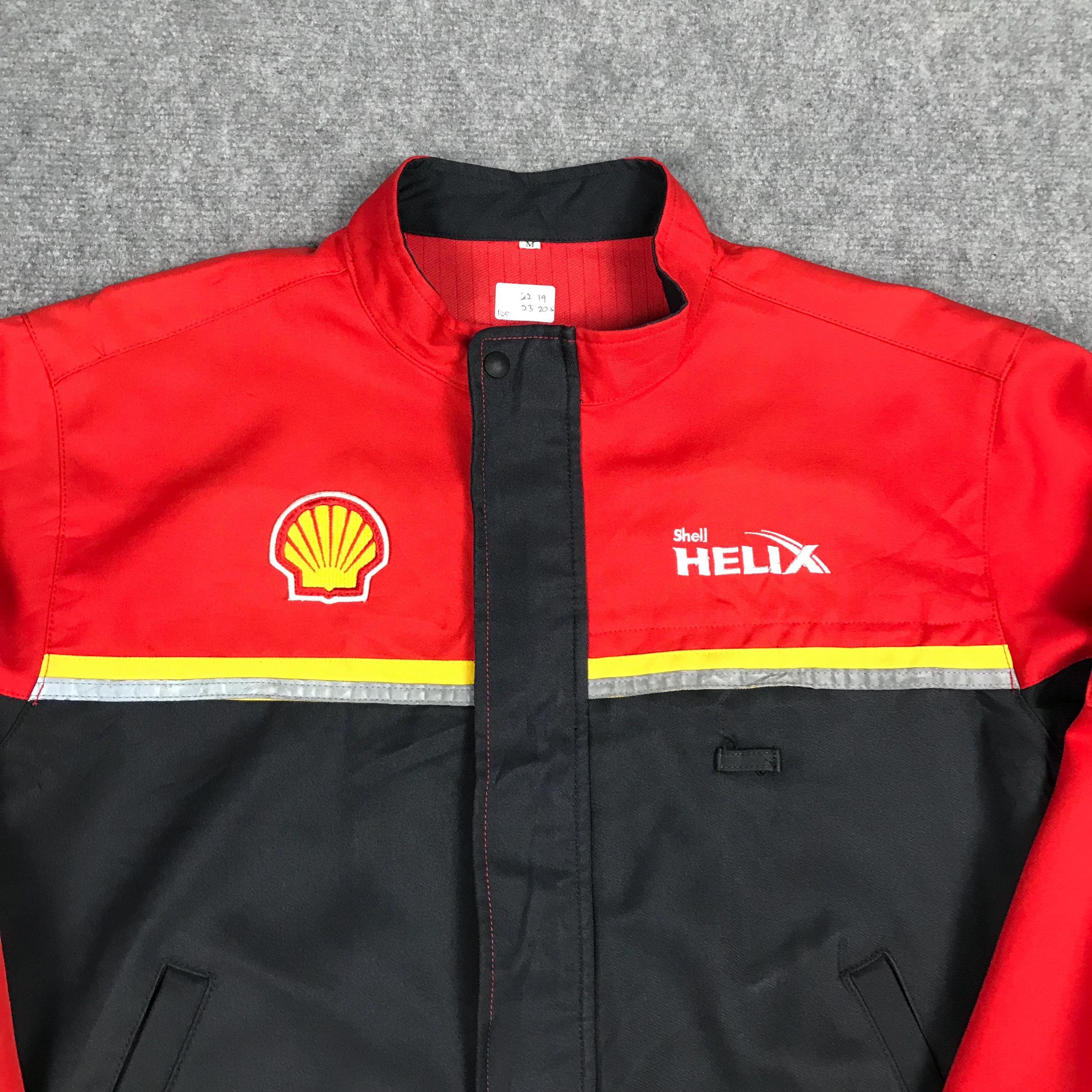 Vintage Shell Helix Oil Brand X Ferrari Work Uniform Japan Vintage Shell Helix Oil Brand X Ferrari Work Uniform Japan