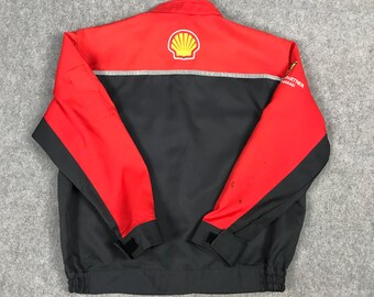 Vintage Shell Helix Oil Brand X Ferrari Work Uniform Japan