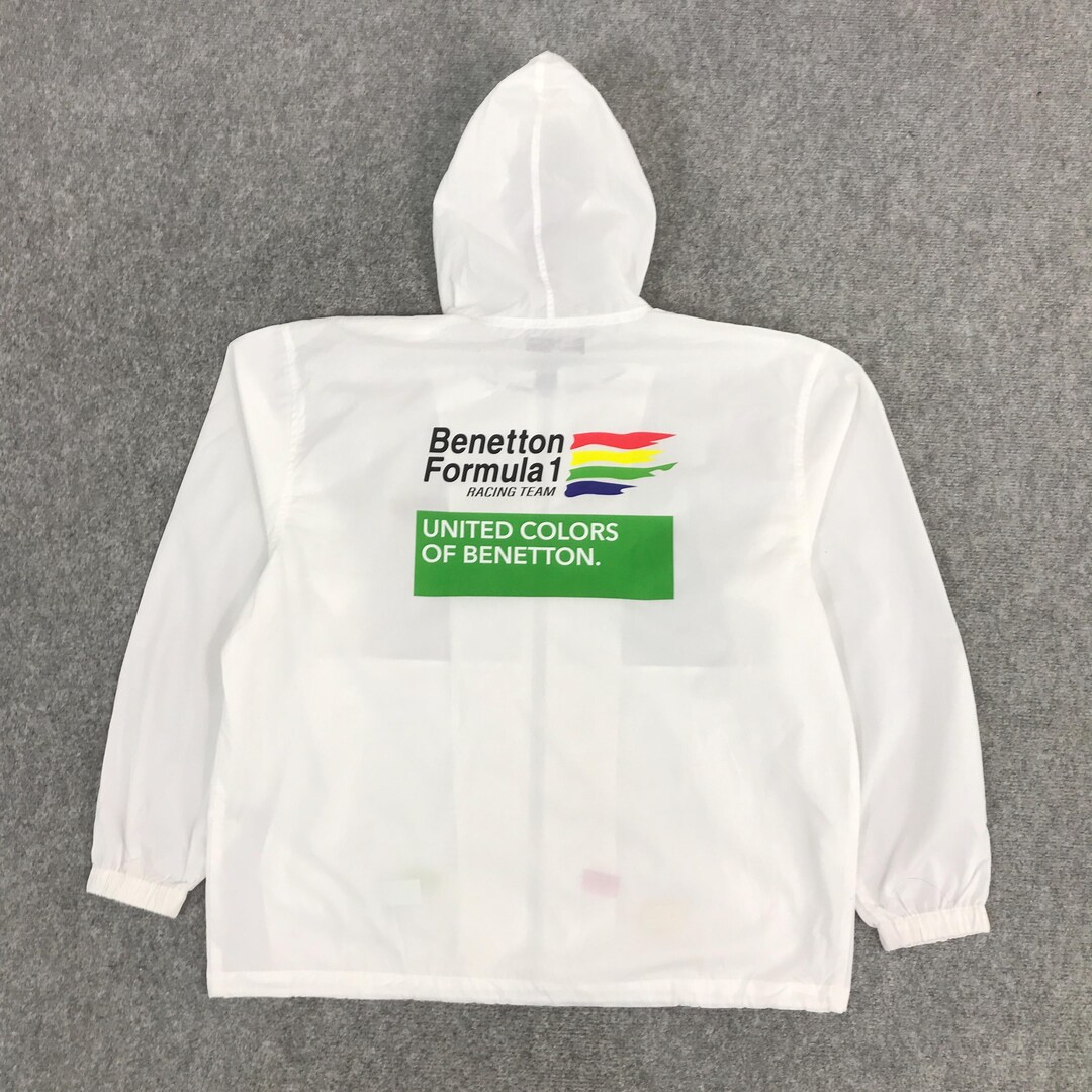 ウェア UNITED COLORS OF BENETON F1 JACKET Benetton Formula 1 Racing Team Double Pocket Windbreaker