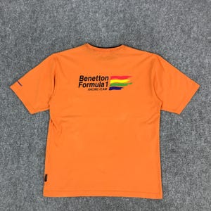 Vtg benetton formula 1 racing team tshirts