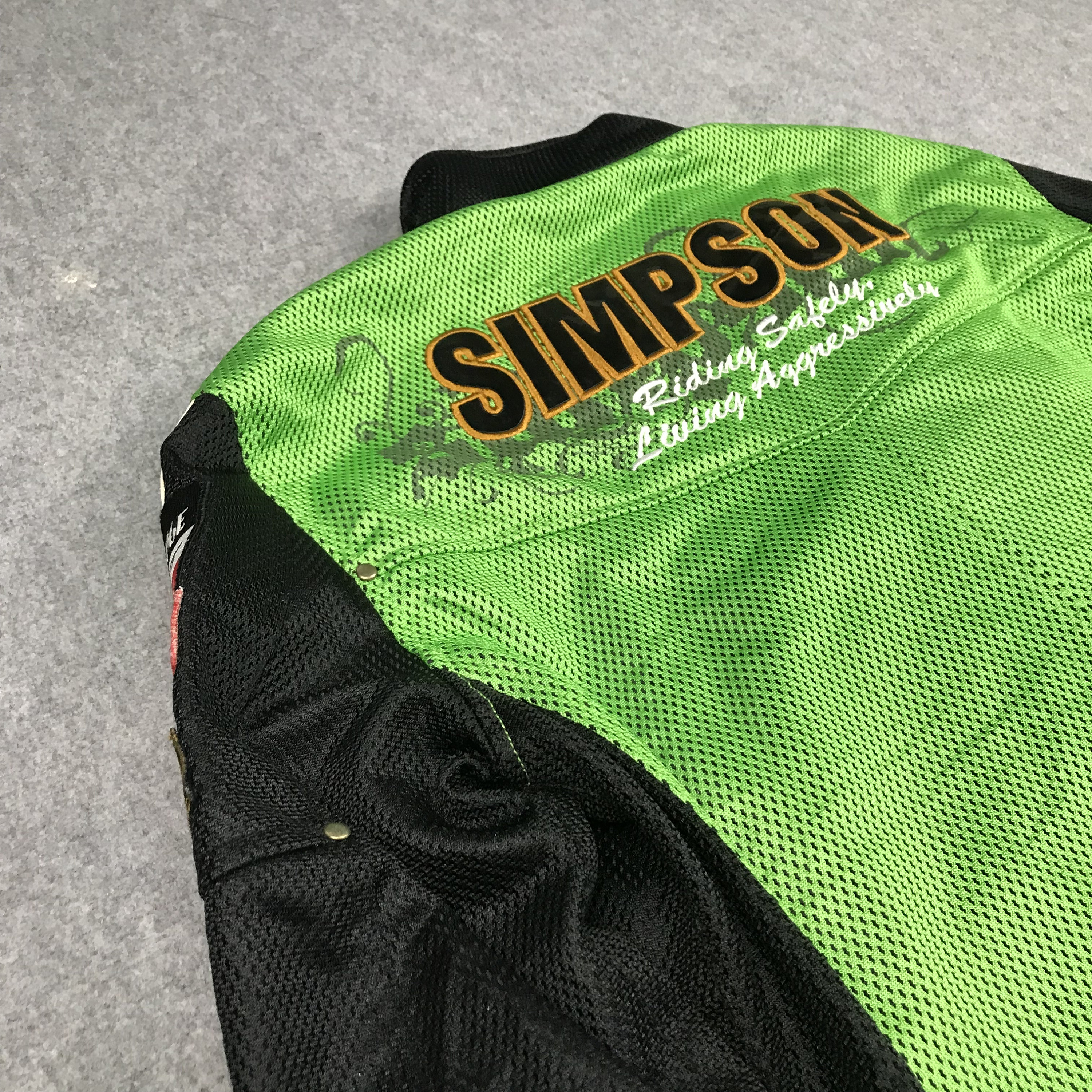 Vintage Simpson Racing Zipper Green Jacket - Etsy