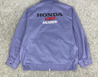 Vintage Honda HRC Racing Japan Racing Purple Jacket Honda Racing