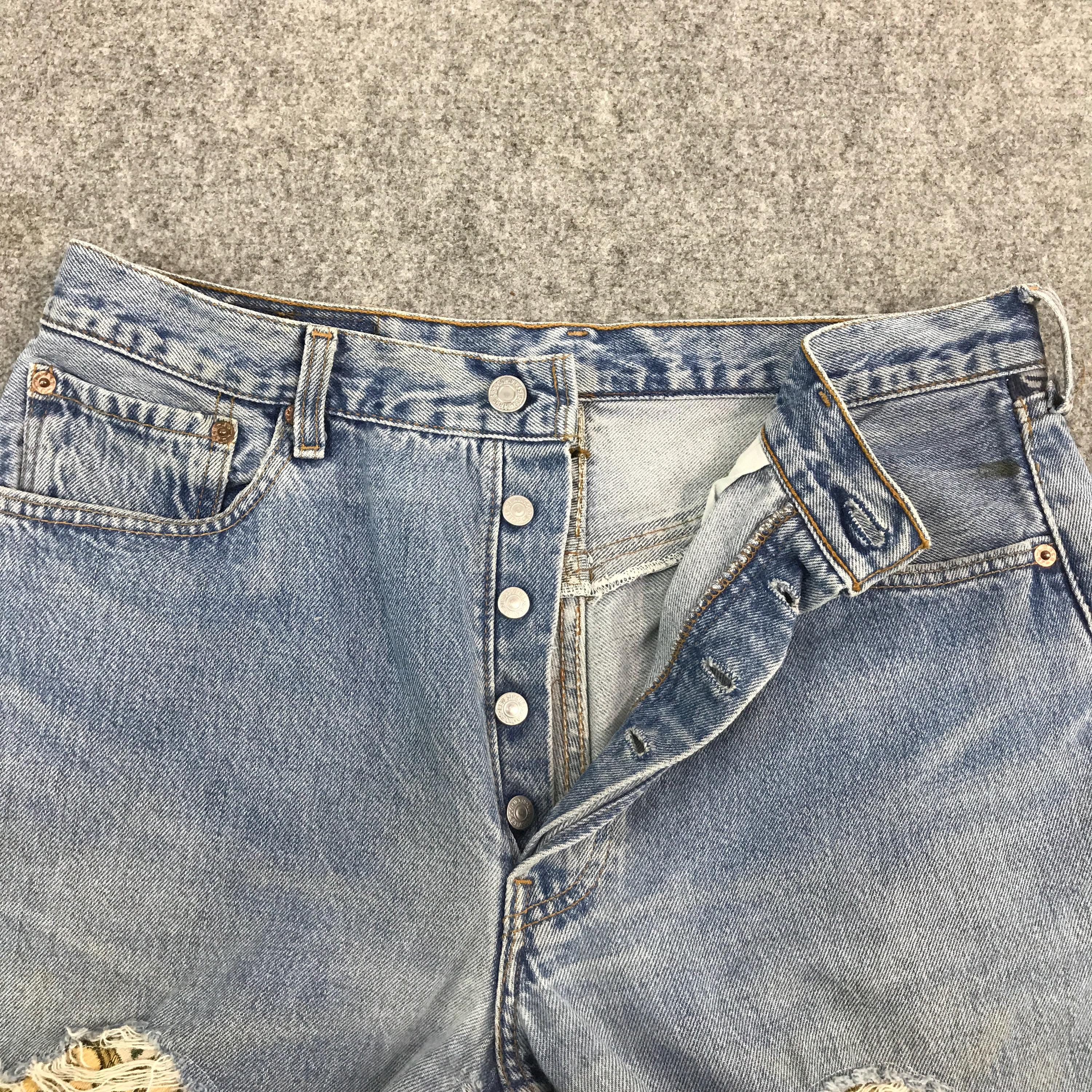 ヴィンテージ リーバイス 501 ダメージ加工 パッチワーク デニム