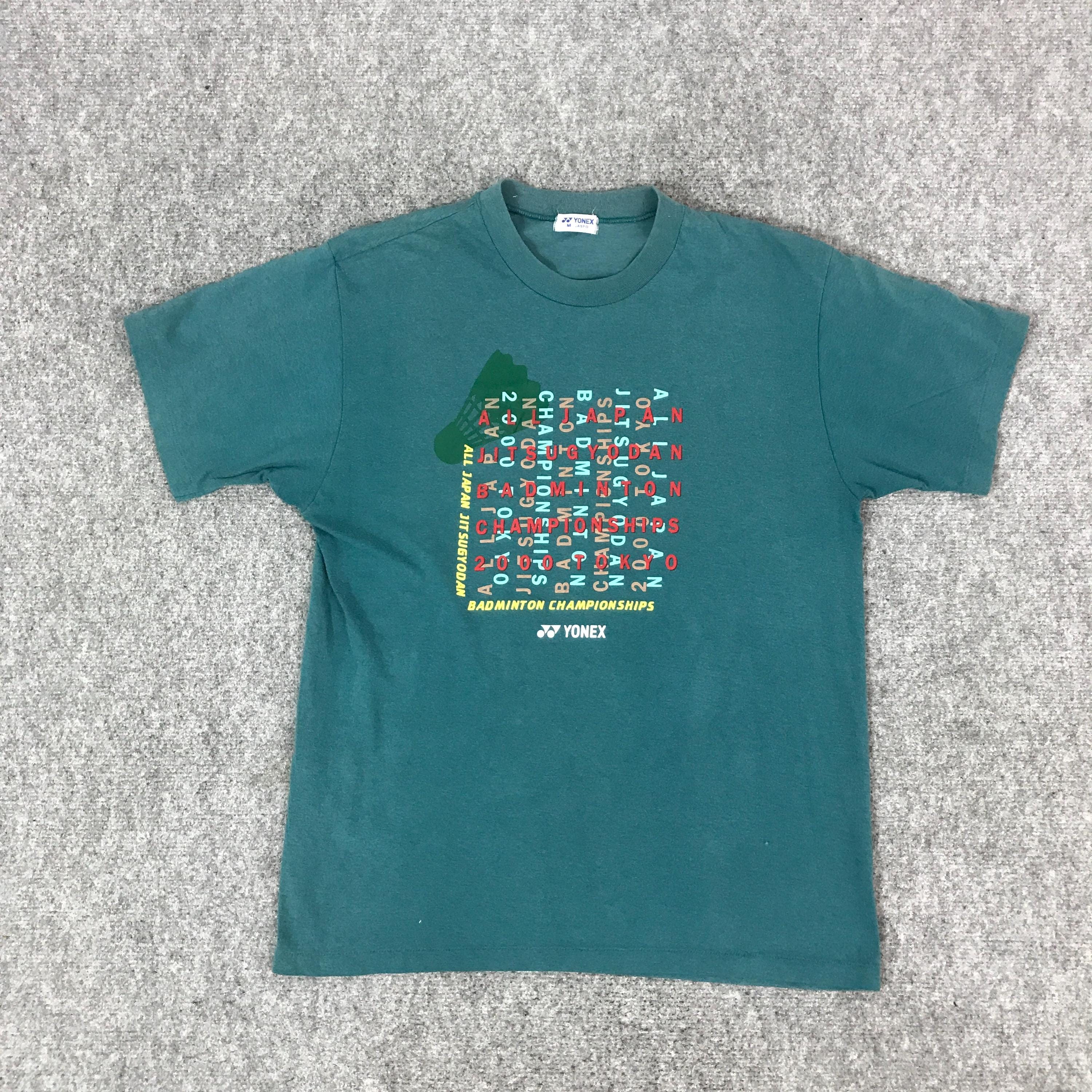 YONEX　JAPAN　OPEN 1994公式Tシャツ　超激レア ・ヴィンテージ Vintage Yonex Badminton Sport Blue Medium Japanese Brand