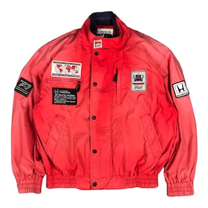Vintage Honda Farmula 1 Racing Team Jacket Sun Faded Jacket
