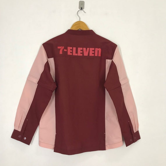 Vintage workwear Japanese 7 Eleven uniform zip ja… - image 2