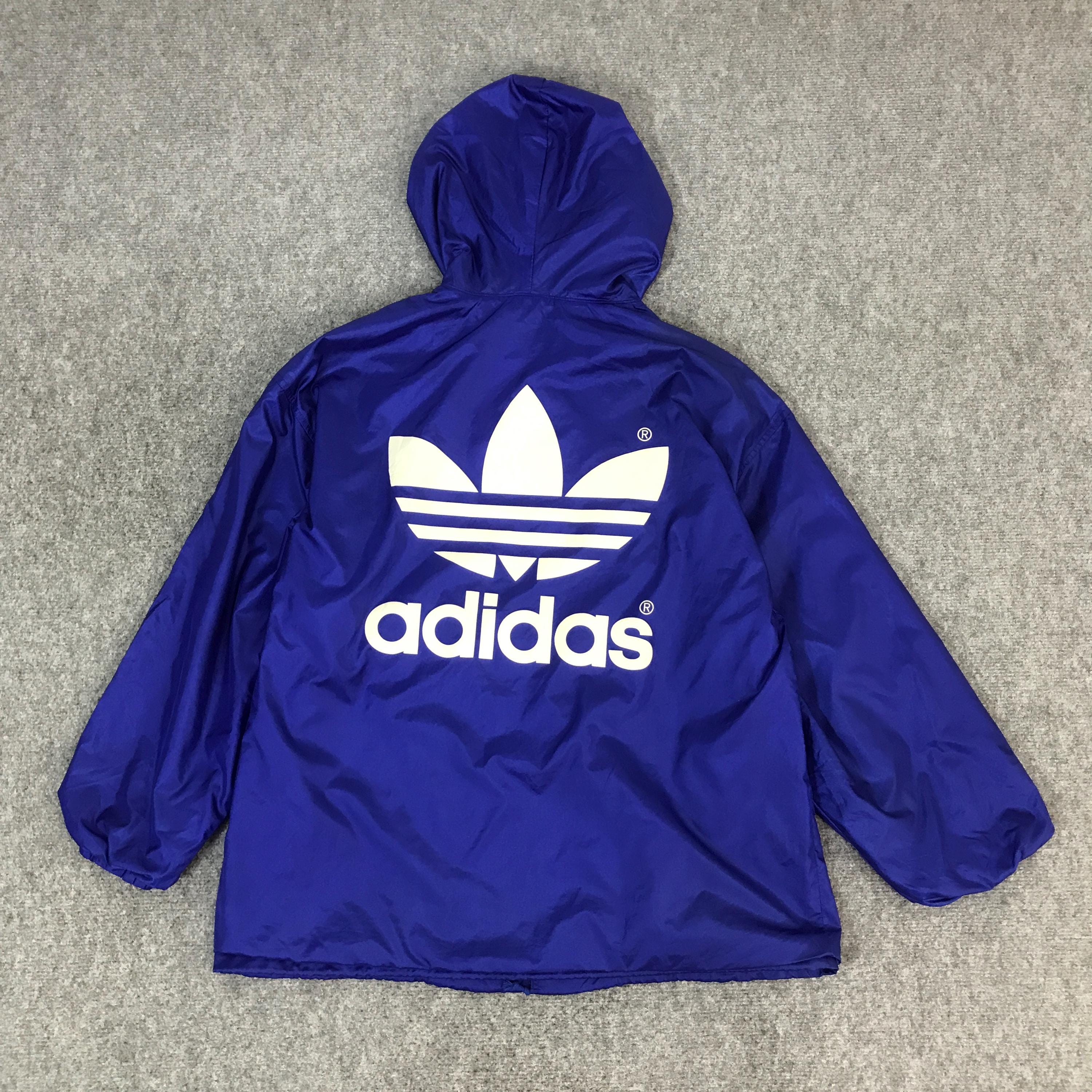 Vintage Adidas Snap Button Jacket Woman Design - Etsy