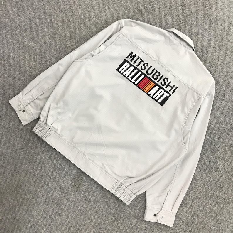 Mitsubishi Ralliart Racing Work Uniform Custom Art Jacket up Vintage ...