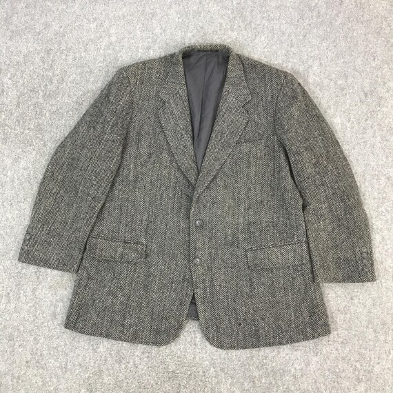 Vintage Harris Tweed Wool Blazer Coat Jacket - Etsy