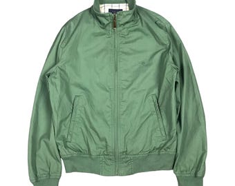 ジャケット・アウター 70s 80s brooks brothers cotton jacket Vintage Brooks Brothers Green Jacket Bomber Cotton Jacket - Etsy